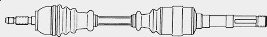 Spidan 21058 - Drive Shaft autospares.lv