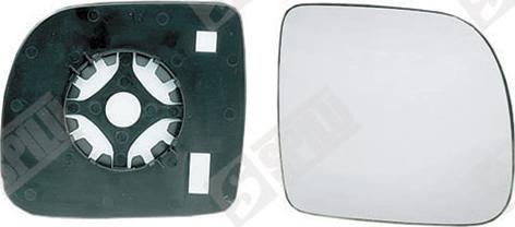 Spilu 12436 - Mirror Glass, outside mirror autospares.lv