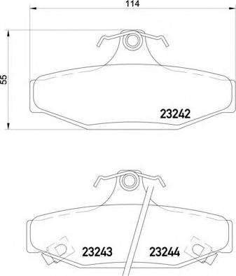 Ssangyong 48413-050A0 - Brake Pad Set, disc brake autospares.lv