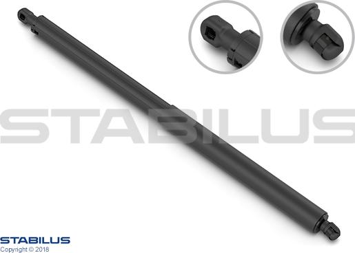 STABILUS 833655 - Gas Spring, boot, cargo area autospares.lv