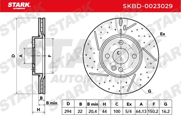 Stark SKBD-0023029 - Brake Disc autospares.lv