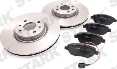 Stark SKBK-1090152 - Brake Set, disc brakes autospares.lv