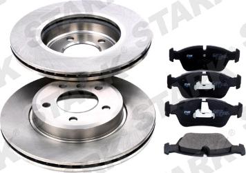 Stark SKBK-1090131 - Brake Set, disc brakes autospares.lv