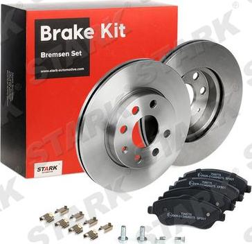 Stark SKBK-1090275 - Brake Set, disc brakes autospares.lv