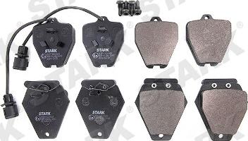 Stark SKBP-0010448 - Brake Pad Set, disc brake autospares.lv