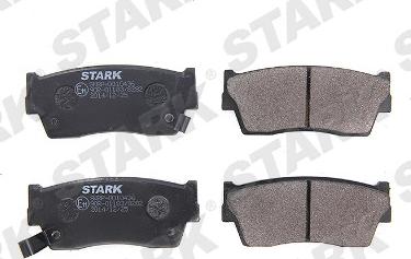 Stark SKBP-0010436 - Brake Pad Set, disc brake autospares.lv
