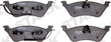 Stark SKBP-0010166 - Brake Pad Set, disc brake autospares.lv