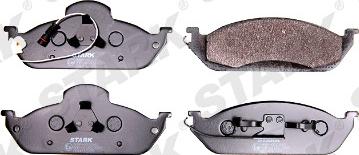 Stark SKBP-0010162 - Brake Pad Set, disc brake autospares.lv