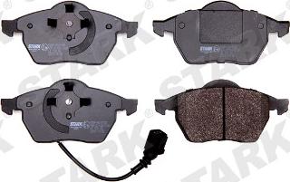 Stark SKBP-0010105 - Brake Pad Set, disc brake autospares.lv