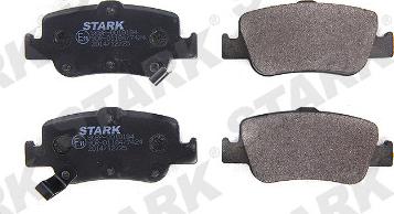Stark SKBP-0010184 - Brake Pad Set, disc brake autospares.lv