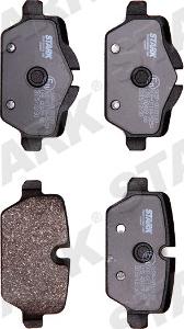 Stark SKBP-0010139 - Brake Pad Set, disc brake autospares.lv