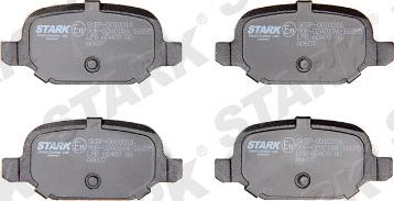 Stark SKBP-0010316 - Brake Pad Set, disc brake autospares.lv