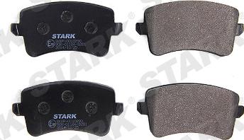 Stark SKBP-0010290 - Brake Pad Set, disc brake autospares.lv