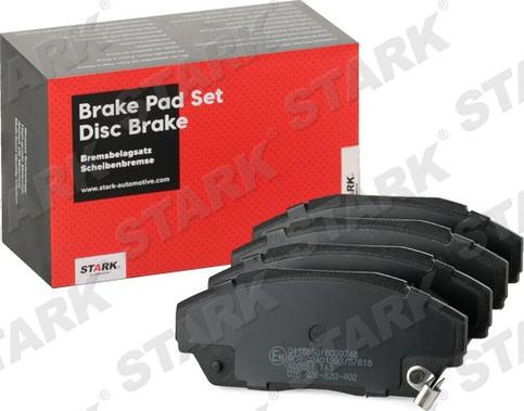 Stark SKBP-0011468 - Brake Pad Set, disc brake autospares.lv