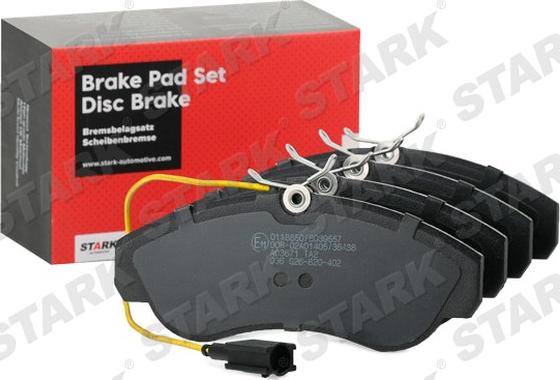 Stark SKBP-0011429 - Brake Pad Set, disc brake autospares.lv