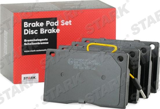 Stark SKBP-0011595 - Brake Pad Set, disc brake autospares.lv