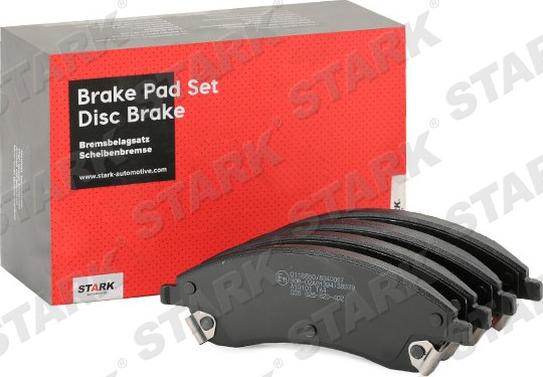 Stark SKBP-0011544 - Brake Pad Set, disc brake autospares.lv