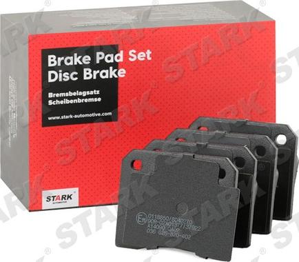 Stark SKBP-0011564 - Brake Pad Set, disc brake autospares.lv