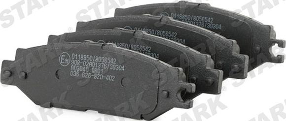 Stark SKBP-0011589 - Brake Pad Set, disc brake autospares.lv