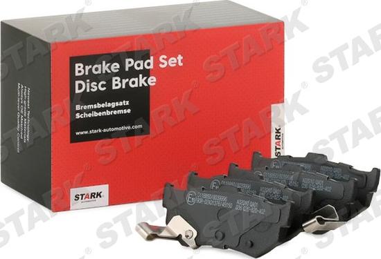 Stark SKBP-0011525 - Brake Pad Set, disc brake autospares.lv