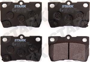 Stark SKBP-0011057 - Brake Pad Set, disc brake autospares.lv