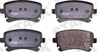 Stark SKBP-0011016 - Brake Pad Set, disc brake autospares.lv