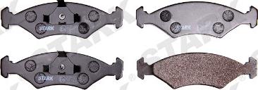 Stark SKBP-0011075 - Brake Pad Set, disc brake autospares.lv