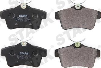 Stark SKBP-0011107 - Brake Pad Set, disc brake autospares.lv