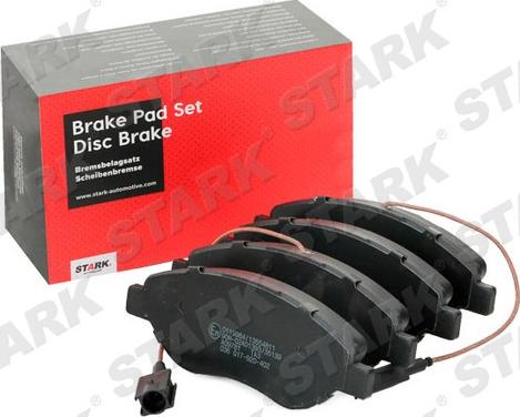 Stark SKBP-0011845 - Brake Pad Set, disc brake autospares.lv