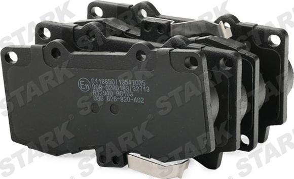 Stark SKBP-0011762 - Brake Pad Set, disc brake autospares.lv