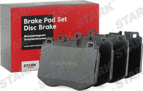 Stark SKBP-0011713 - Brake Pad Set, disc brake autospares.lv
