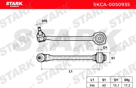 Stark SKCA-0050935 - Track Control Arm autospares.lv