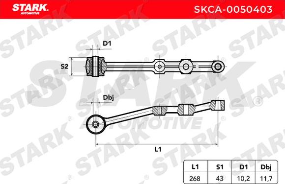 Stark SKCA-0050403 - Track Control Arm autospares.lv