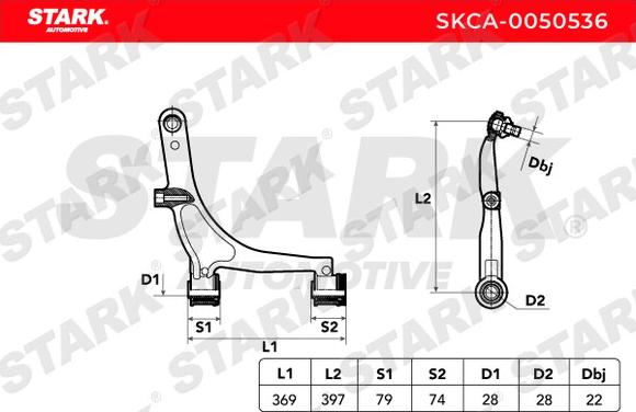 Stark SKCA-0050536 - Track Control Arm autospares.lv