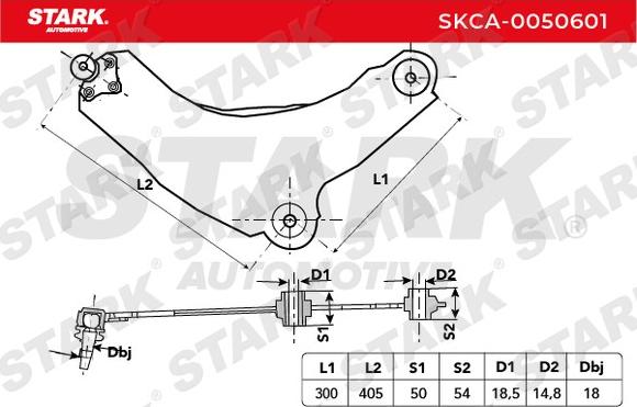 Stark SKCA-0050601 - Track Control Arm autospares.lv
