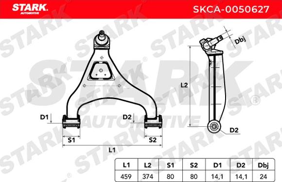 Stark SKCA-0050627 - Track Control Arm autospares.lv