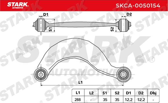 Stark SKCA-0050154 - Track Control Arm autospares.lv