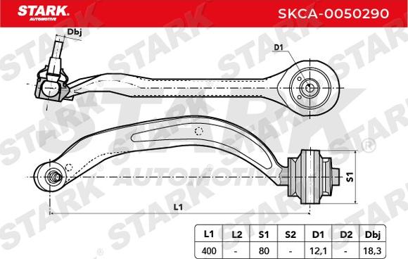 Stark SKCA-0050290 - Track Control Arm autospares.lv