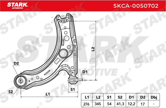 Stark SKCA-0050702 - Track Control Arm autospares.lv