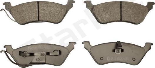 Starline BD S488 - Brake Pad Set, disc brake autospares.lv