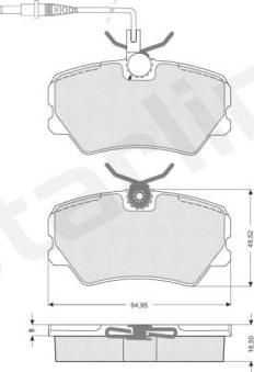 Starline BD S041 - Brake Pad Set, disc brake autospares.lv