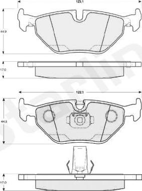 Starline BD S819P - Brake Pad Set, disc brake autospares.lv