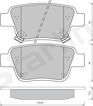 GMC 2362002 - Brake Pad Set, disc brake autospares.lv