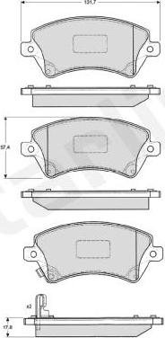 Starline BD S838P - Brake Pad Set, disc brake autospares.lv