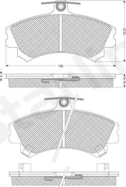 Starline BD S821P - Brake Pad Set, disc brake autospares.lv