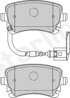 Starline BD S826P - Brake Pad Set, disc brake autospares.lv