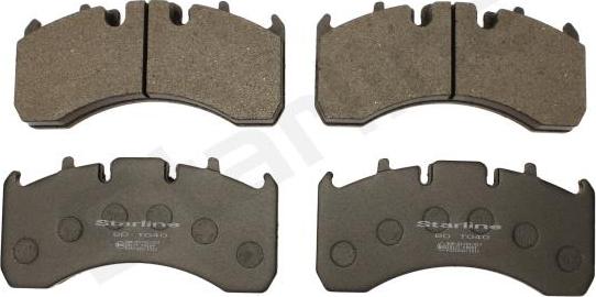 Starline BD T040 - Brake Pad Set, disc brake autospares.lv