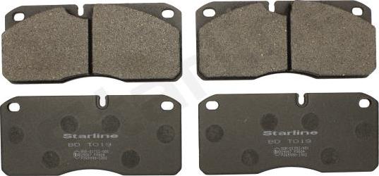 Starline BD T019 - Brake Pad Set, disc brake autospares.lv