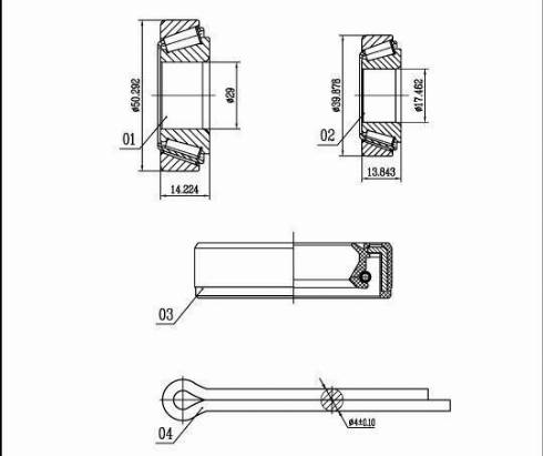 Starline LO 03519 - Wheel hub, bearing Kit autospares.lv