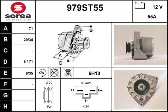 STARTCAR 979ST55 - Alternator autospares.lv